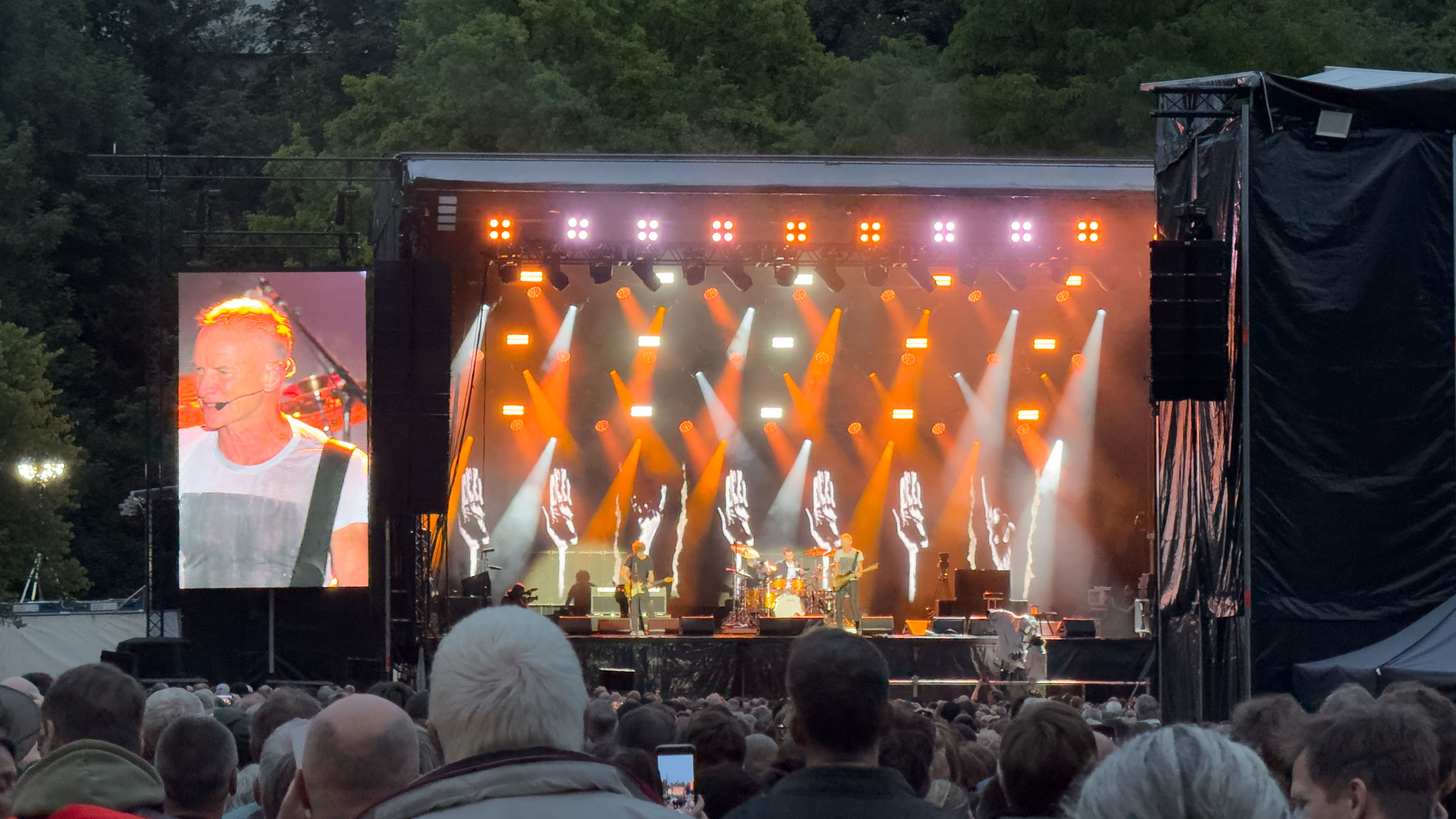 Sting vor 9.000 Zuhörern auf dem Wertwiesenpark in Heilbronn