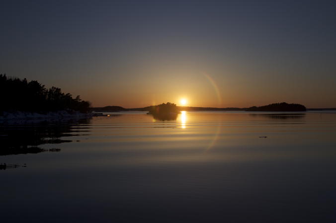 Finnhamn bei Nacht