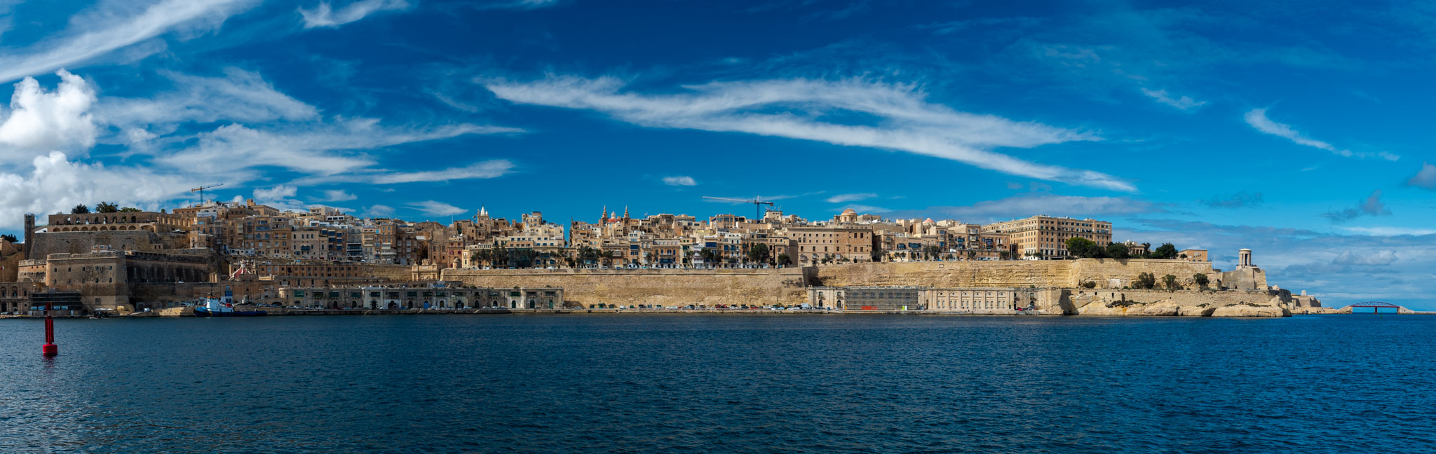 Blick von Vittoriosa auf Valletta