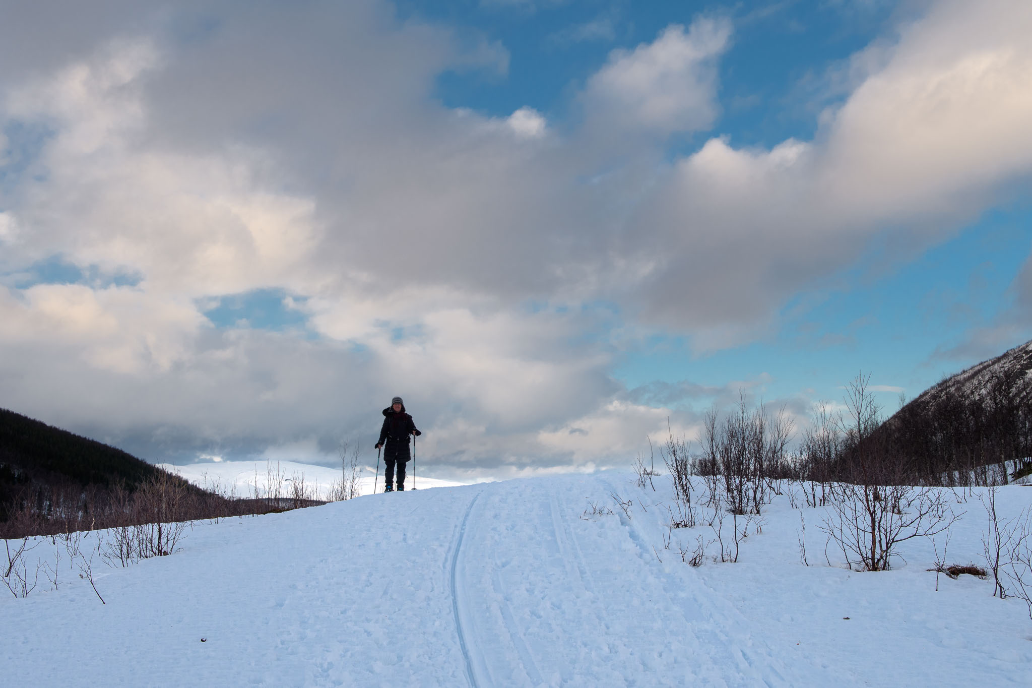 Winterwanderung im Tromsdalen