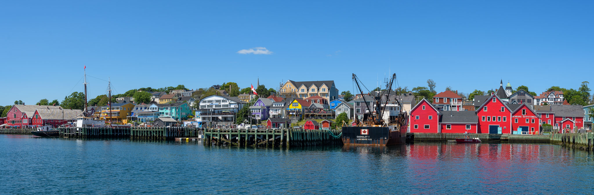 Panoramablick auf Lunenburg (UNESCO-Weltkulturerbe)