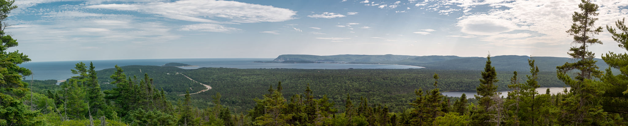 Panoramablick über den Cape Breton Highlands National Park