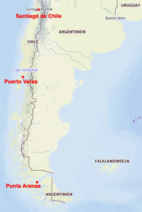 Landkarte 10 Puerto Varas
