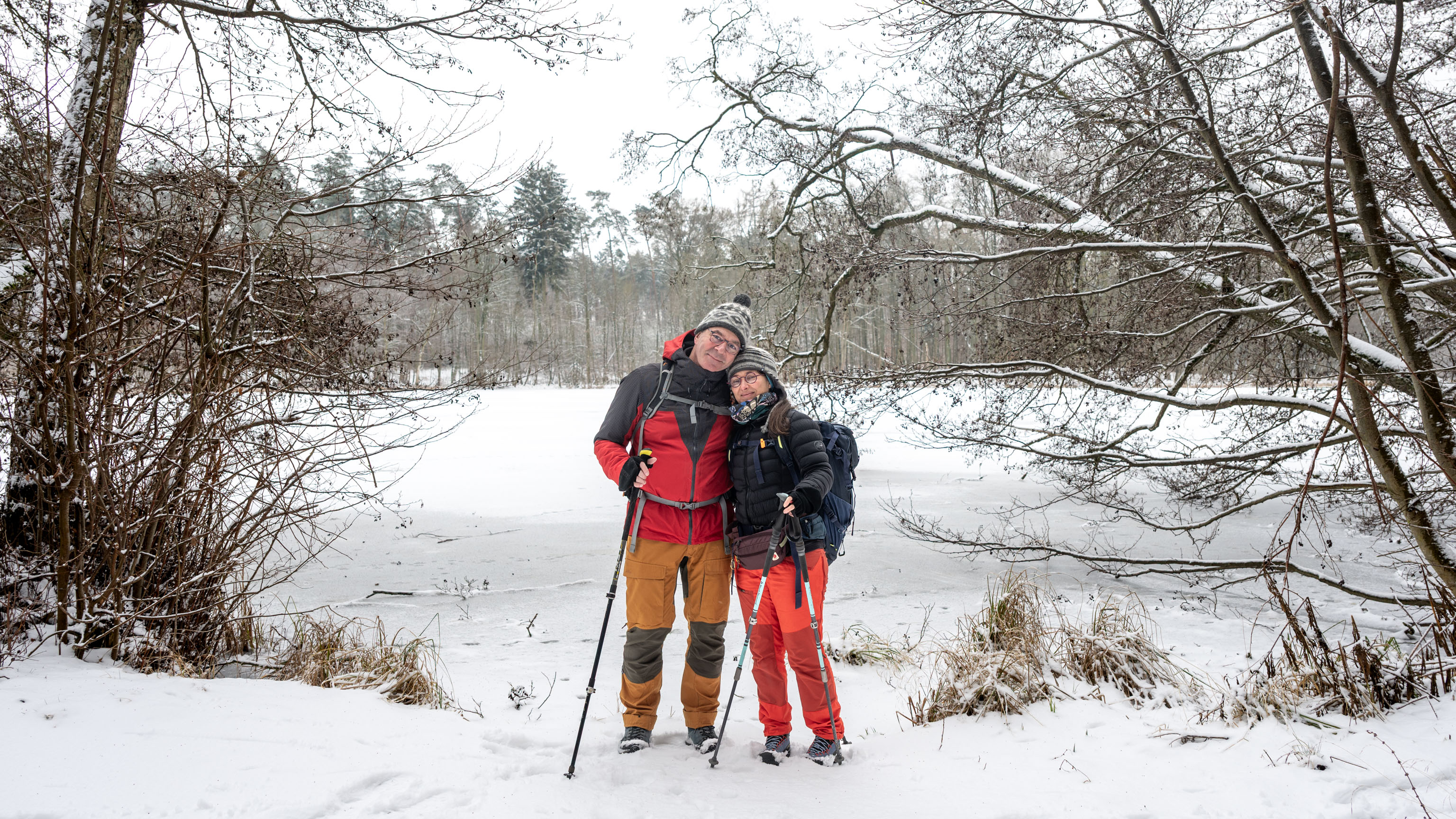 wir beide am Rohrteich