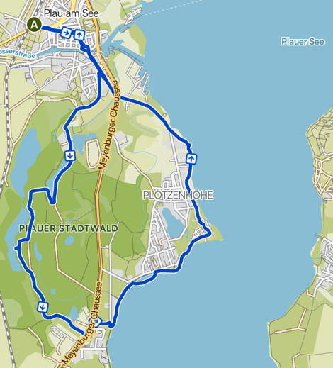 Landkarte Plau am See
